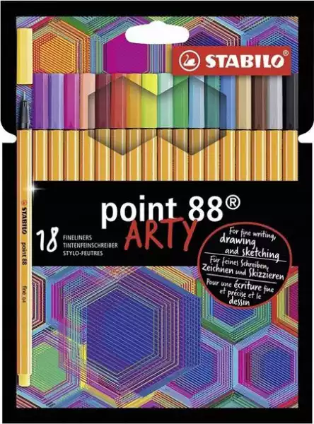 ﻿cienkopis Stabilo Point 88 Arty Etui 18 Kolorów