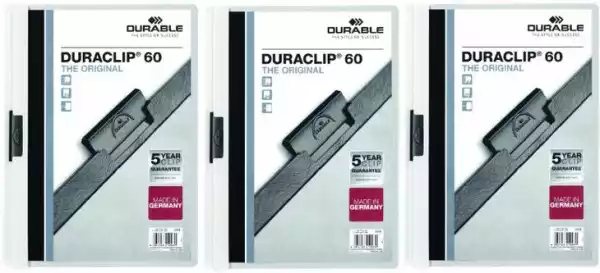 Durable Skoroszyt A4 Zaciskowy Duraclip 60K X3 Szt