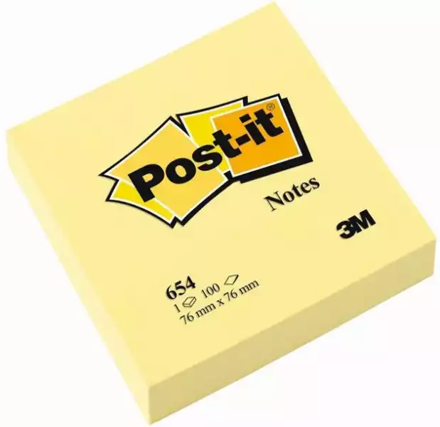 ﻿karteczki Samoprzylepne Post-It 76X76Mm 100K Żółty