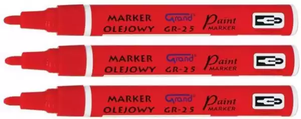 Marker Pisak Olejowy 1,8Mm Grand Gr 25 Czerwony X3