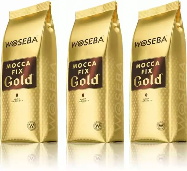 3X Kawa Ziarnista Woseba Mocca Fix Gold 1Kg