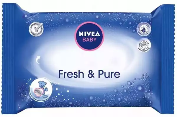 ﻿chusteczki Nawilżane Nivea Baby Fresh Pure 63 Szt