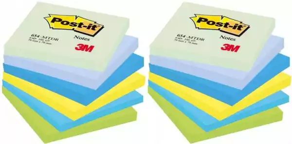 Karteczki Samoprzylepne Post-It 76-76Mm 6-100 K X2