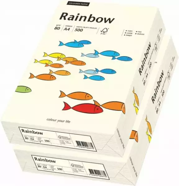 Papier Drukarki Rainbow A4 80G R03 Kremowy X2