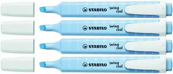 ﻿zakreślacz Stabilo Swing Cool Pastel Błękit X 4