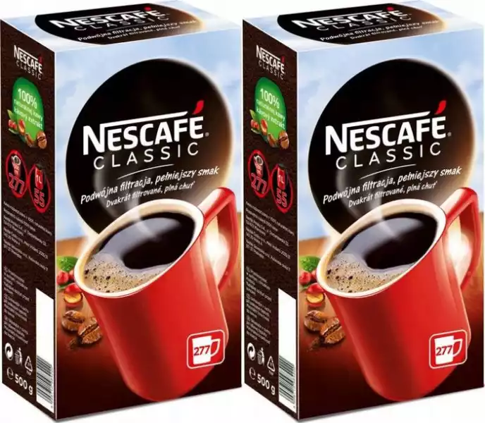 Kawa Rozpuszczalna Nescafé Classic 500G X2
