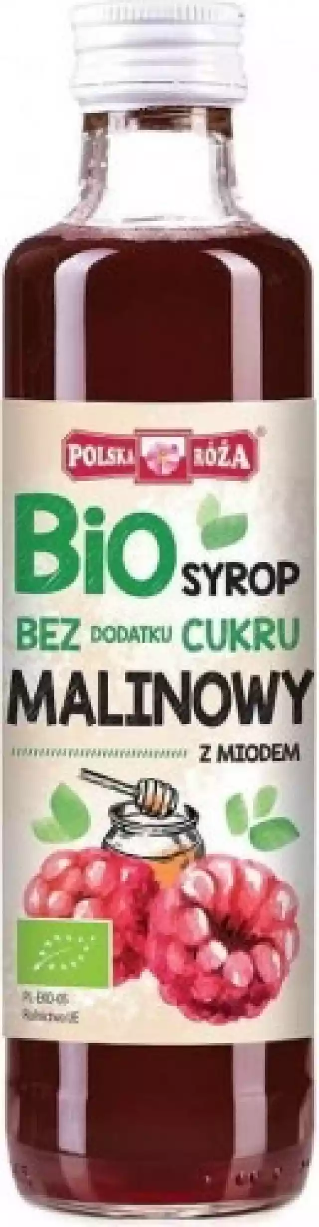 Syrop Malinowy Bez Cukru Bio 250 Ml Polska Róża