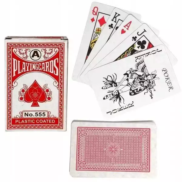 Karty Do Gry W Pokera Talia 54 Powlekana Plastik