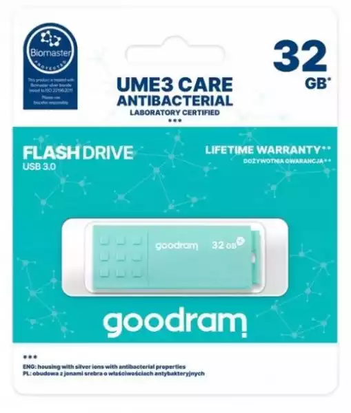 Pendrive Antybakteryjny Goodram 32Gb Ume3 Care 3.0