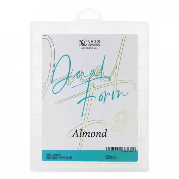 ﻿nails Company Formy Do Przedłużania Dual Form - Almond 120 Szt