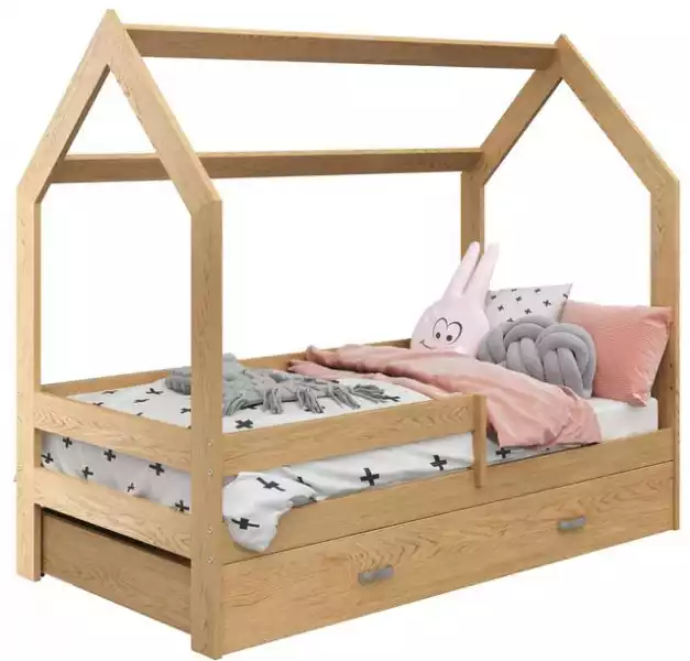 ﻿łóżko Domek Dziecięce 160X80 Dla Dzieci Sosna D3
