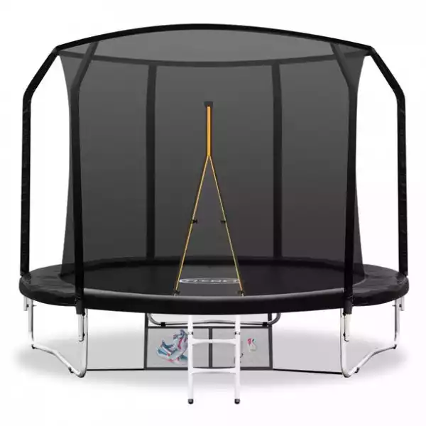 ﻿trampolina Ogrodowa 255Cm 8Ft Z Siatką I Drabinką