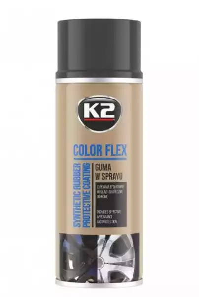 Color Flex Guma W Spray Czarny Mat 400 Ml K2