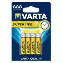 Varta Bateria Długotrwała Superlife R3 Typ Aaa 4 Szt.