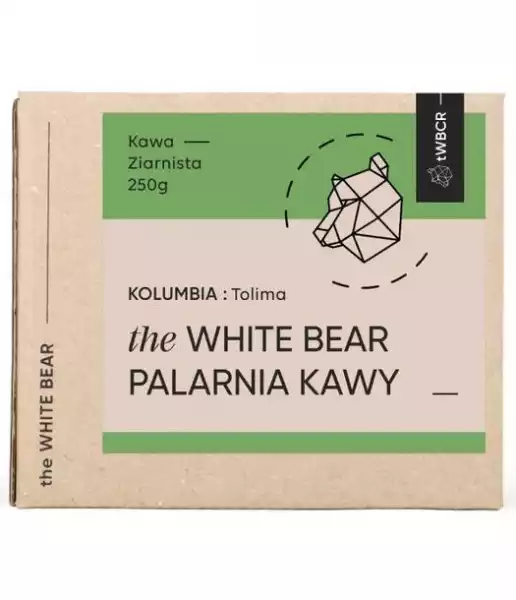 Kawa Ziarnista The White Bear Kolumbia Tolima 250G