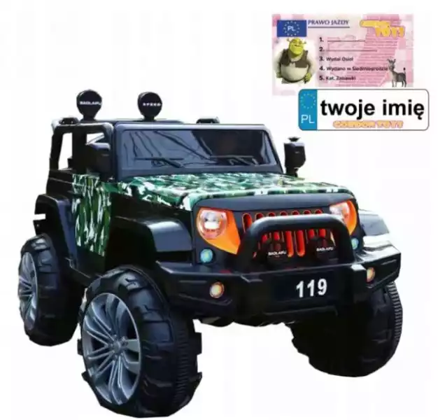 Jeep J19G 4X4 Na Akumulator Auto Mp3 Grafiti Bujak