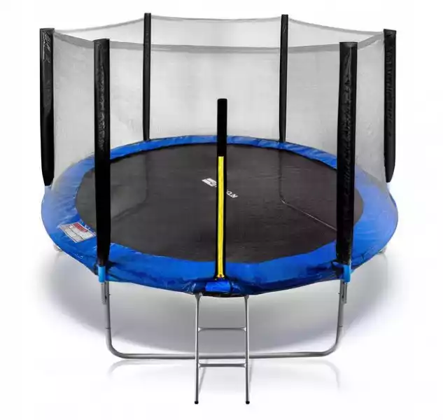 ﻿trampolina Ogrodowa 252Cm Z Siatką Drabinką Eliton