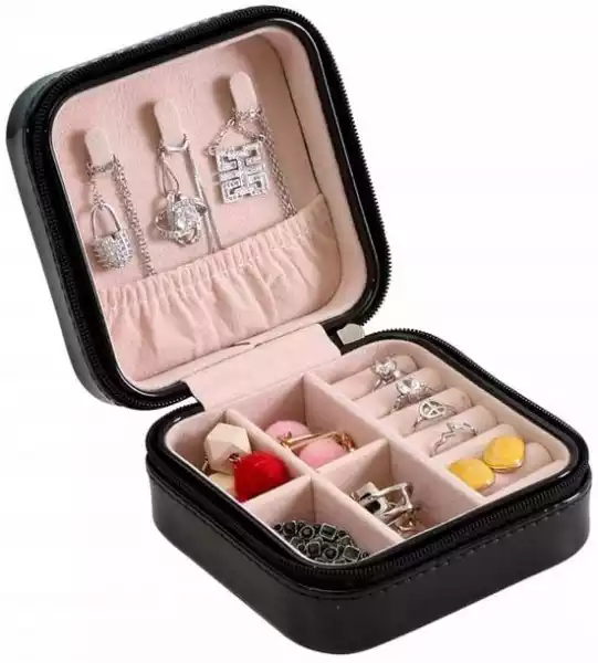 ﻿pudełko Szkatułka Organizer Na Biżuterię Kuferek
