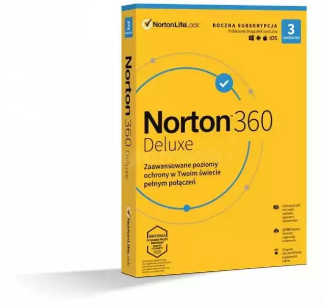 Norton 360 Deluxe Box Pl Licencja Roczna