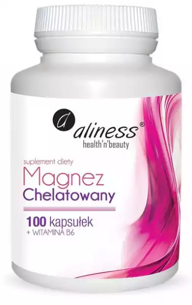 Magnez Chelatowany + Wit B6, 100 Kaps. Aliness