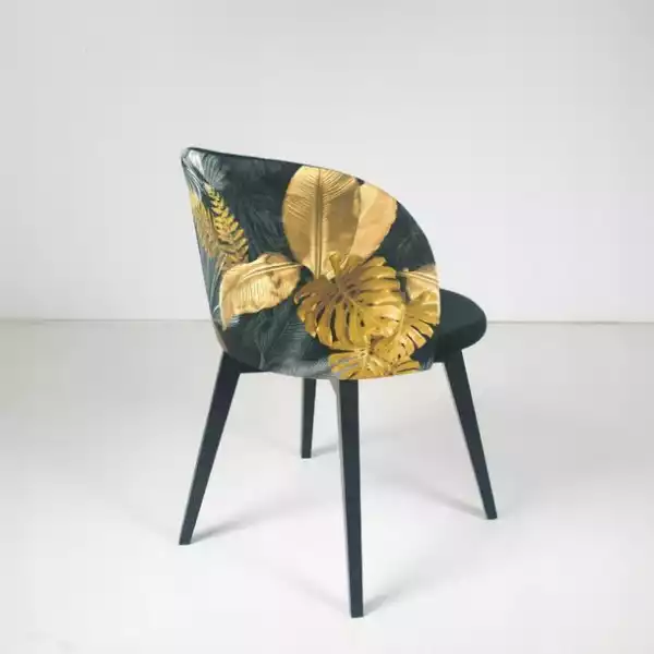 ﻿krzesło Tapicerowane Nicolas Welurowe Fotel