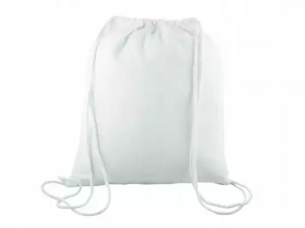 ﻿plecak Bawełniany Worek Na Plecy Biały 34X40 Eko