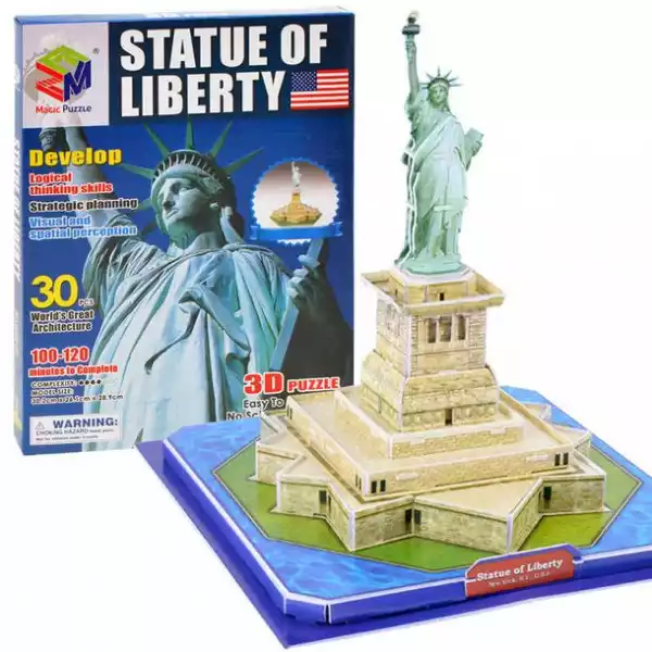 ﻿przestrzenne Puzzle 3D Statua Wolności Usa Za1579