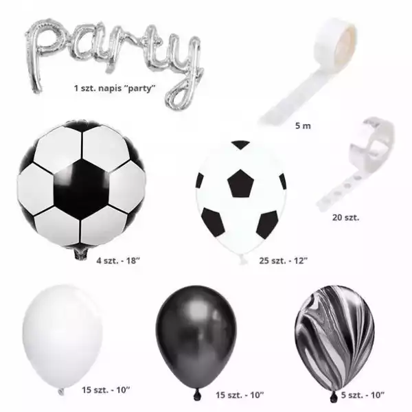 ﻿zestaw Dekoracji, Balonów Urodzinowych Piłka Nożna
