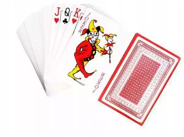 Karty Do Gry Powlekane Talia Kart Poker 54 Szt