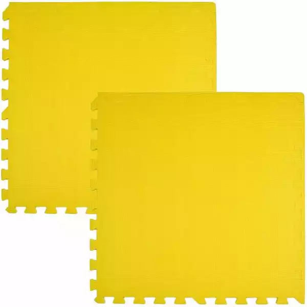 ﻿humbi Mata Piankowa Puzzle Piankowe 2 Szt. Żółty 62 X 62 X 1 Cm