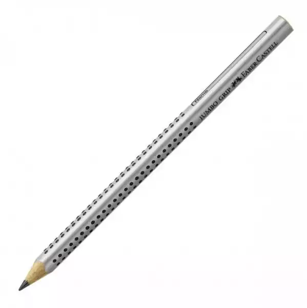 ﻿ołówek Faber-Castell B Jumbo Grip Srebrny