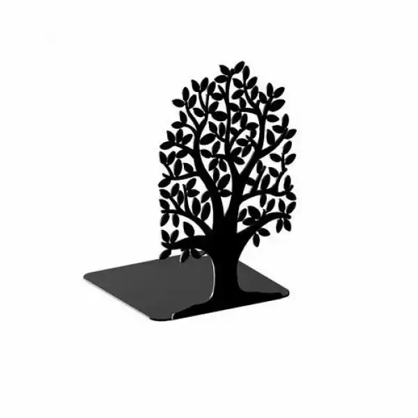 ﻿podpórka Do Książek - Drzewo, Czarny Strukturalny
