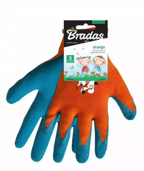 ﻿rękawice Ochronne Ogrodowe Dla Dzieci Orange 3