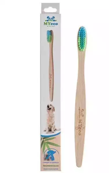 ﻿my Eco Bambusowa Szczoteczka Do Zębów Duży Pies
