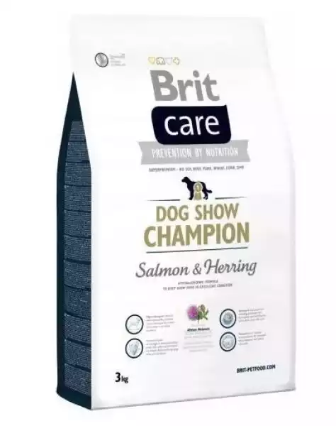 ﻿brit Care Dog Show Champion Łosoś Ze Śledziem 3 Kg