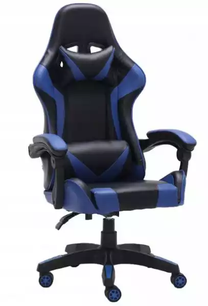 Fotel Obrotowy Gamingowy Krzesło Remus Niebieski