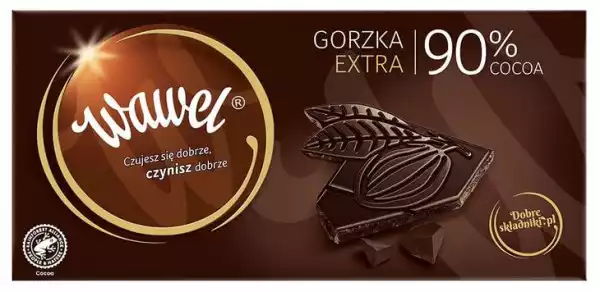 Czekolada Gorzka Premium 90% Wawel 100G
