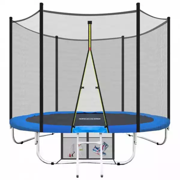 ﻿trampolina Ogrodowa 252Cm Z Siatką + Drabinka Fit-Net