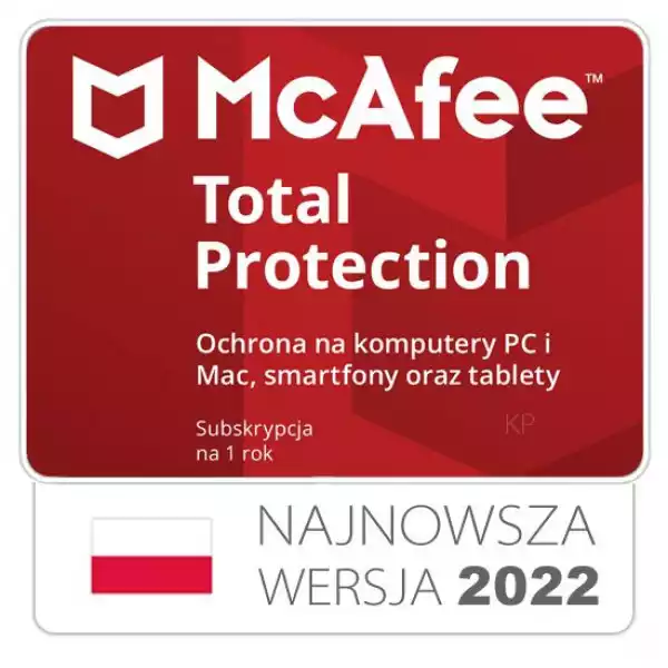 Mcafee Total Protection 1 Stanowisko / 1Rok