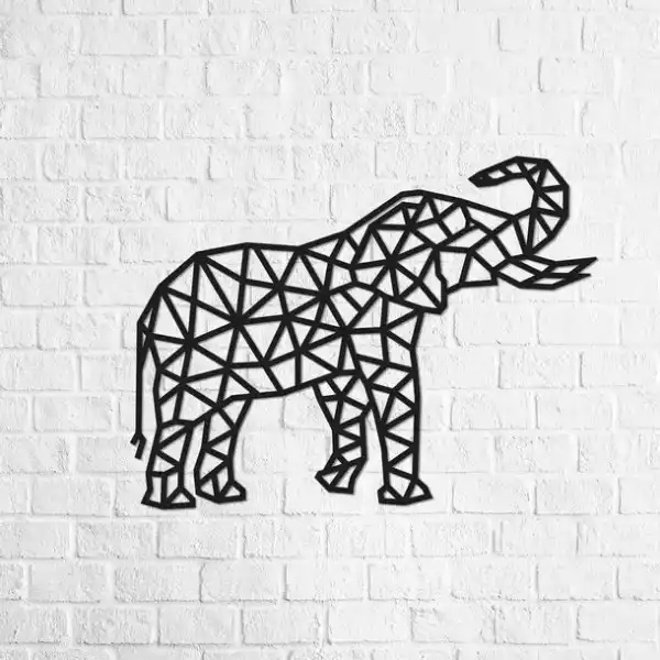 ﻿ewa Drewniane Puzzle 3D - Dekoracja Słoń
