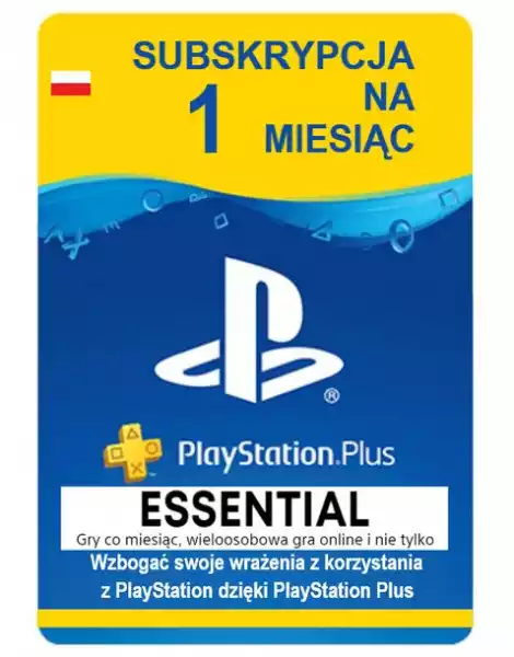 ﻿playstation Plus - Essential - 1 Miesiąc Psn