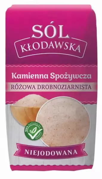 ﻿sól Kłodawska Kamienna Różowa Niejodowana Drobna 1