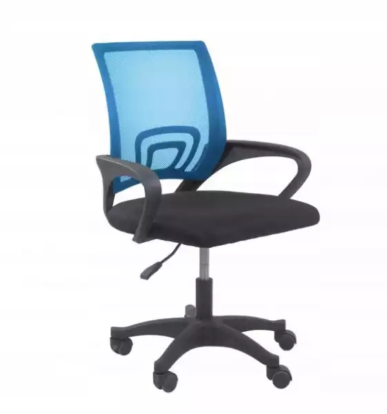 Fotel Biurowy Obrotowy Krzesło Obrotowe Niebieskie