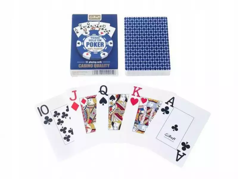 Poker Karty Do Gry Plastikowe Talia 55 Kart