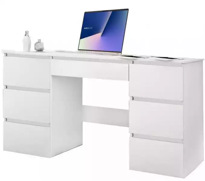 ﻿biurko Z Szufladami Komputerowe Beti 7 Białe