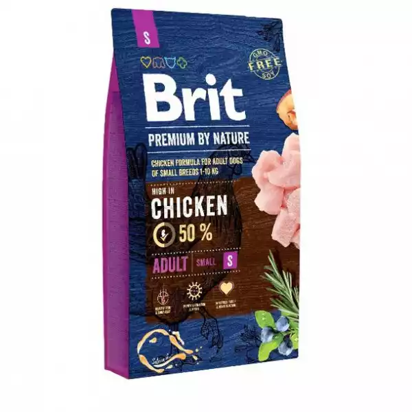 ﻿brit Premium By Nature Chicken Adult Kurczak Karma Dla Dorosłych Psów Małyc