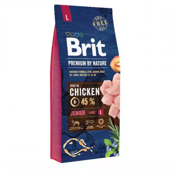 ﻿brit Premium By Nature Chicken Junior Kurczak Karma Dla Młodych Psów Dużych