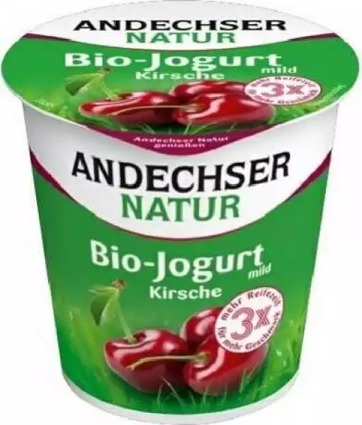 ﻿jogurt Wiśniowy 3,7% Bio 150 G Andechser Natur