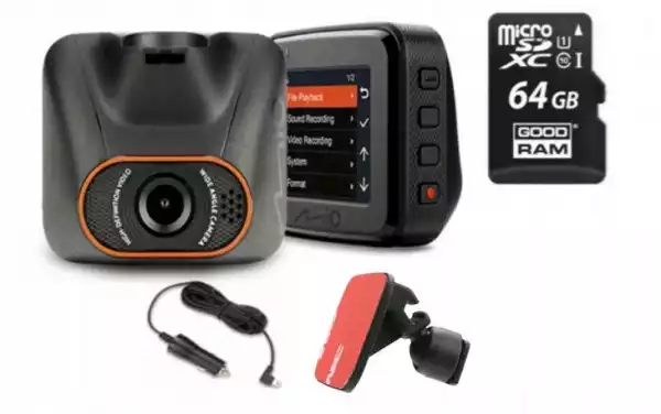 Wideorejestrator Kamera Mio Mivue C540 +Karta 64Gb