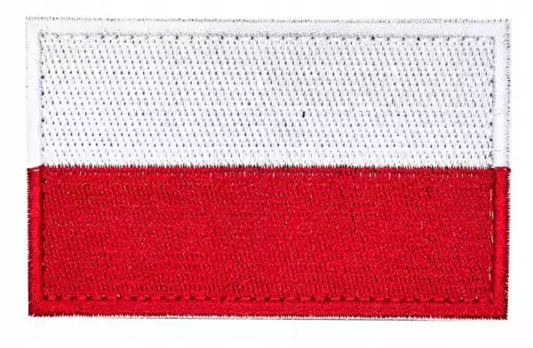 Naszywka Na Dwustronny Rzep Flaga Polski Plakietka